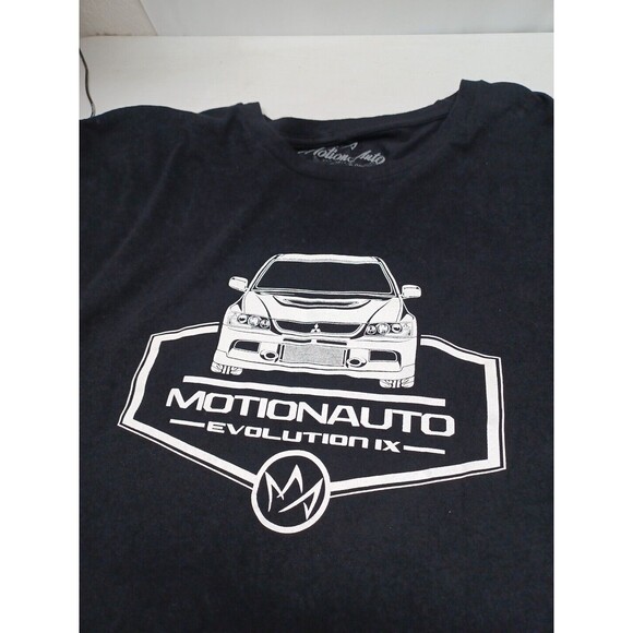 Motionauto Evolution IX Mitsubishi short sleeve Black T-shirt 4XL - Picture 2 of 7